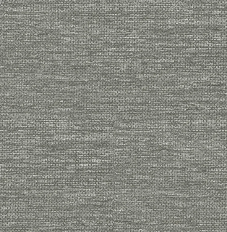 Malin Faux Grasscloth Wallpaper - Grey — Ảnh 2