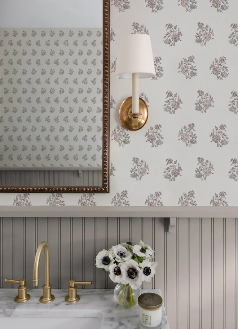 Overbrook Bouquet Toss Wallpaper - Plum — Ảnh 7