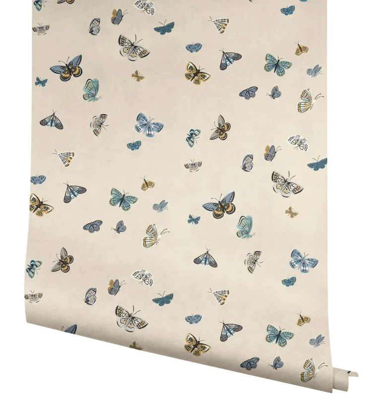 Rifle Paper Co. Butterfly House Peel and Stick Wallpaper - Linen — Ảnh 6