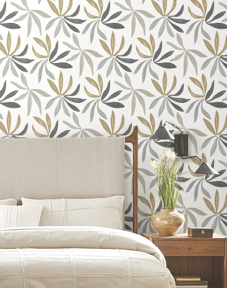 Little Garden Wallpaper - Graphite & Gold — Ảnh 7