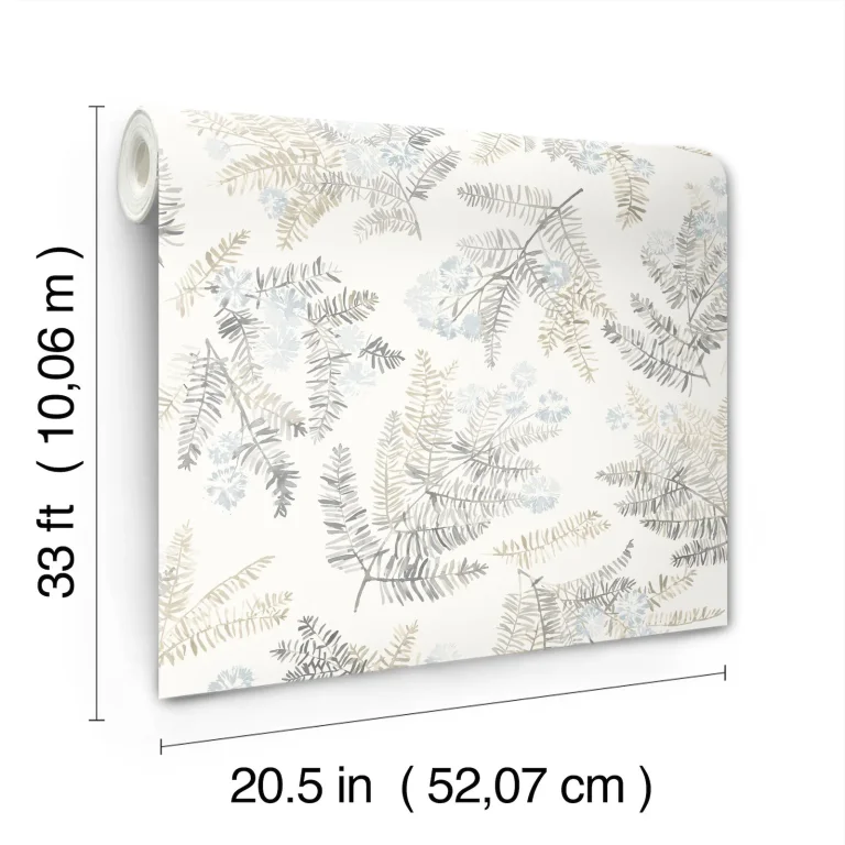 Chesapeake Frith Botanical Wallpaper - Light Blue — Image 6