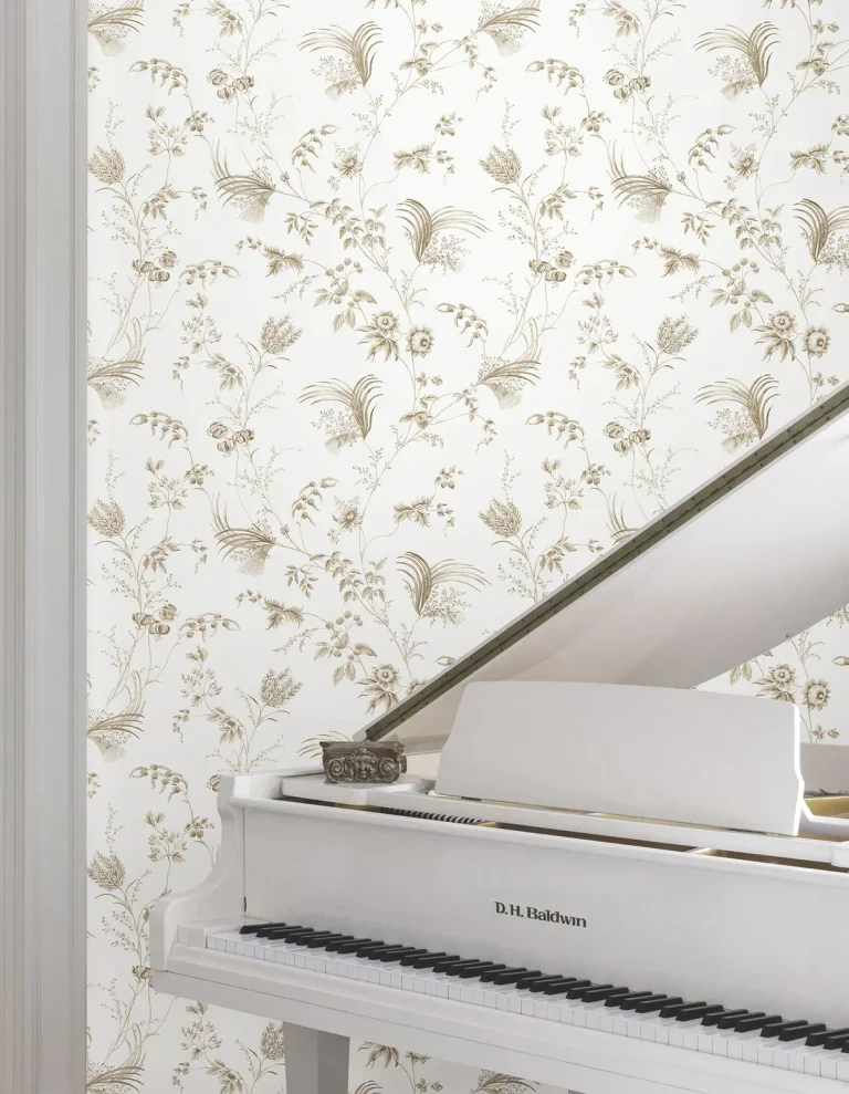 Ronald Redding Floral Lace Wallpaper - Taupe — Ảnh 3