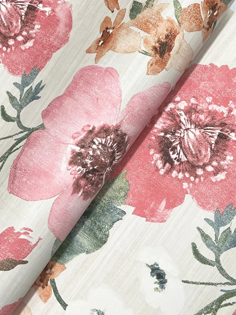 Evelyn Floral Wallpaper - Pink — Ảnh 2