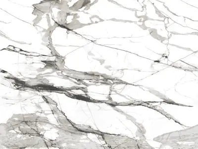 Imperial Marble Wall Mural - Black & White