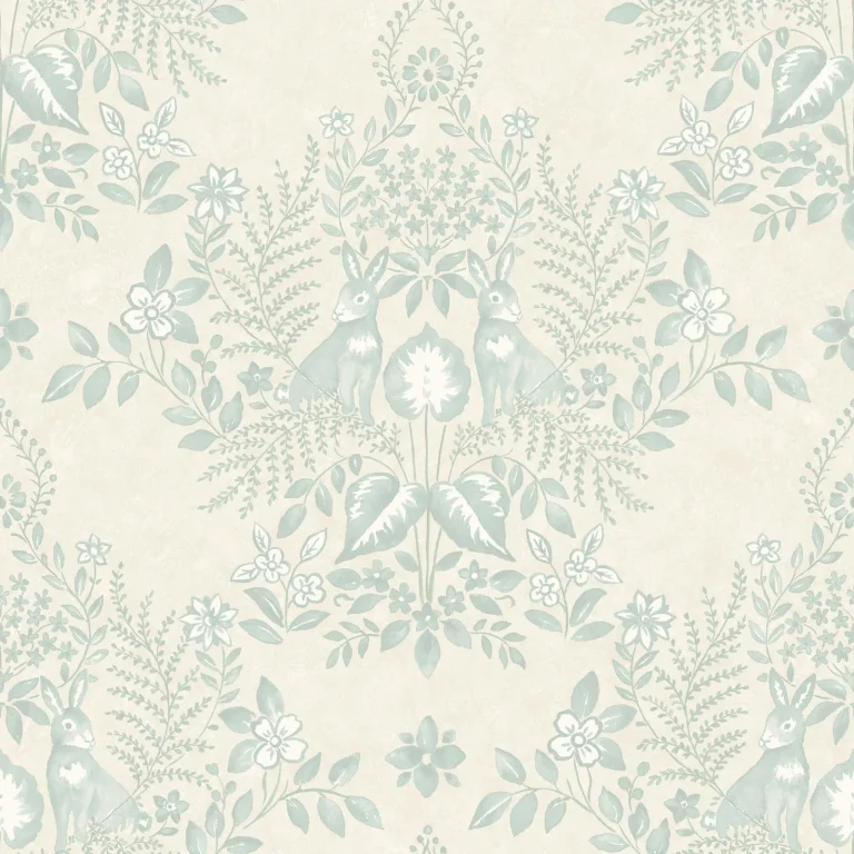 Erin & Ben Cottontail Toile Peel and Stick Wallpaper - Vintage Duck Egg — Ảnh 5