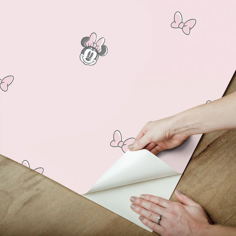 Disney Minnie Mouse Sweet Bows Peel and Stick Wallpaper - Pink — Ảnh 4