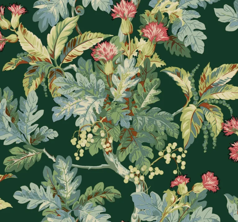 Ronald Redding Briarwood Wallpaper - Green — Ảnh 5
