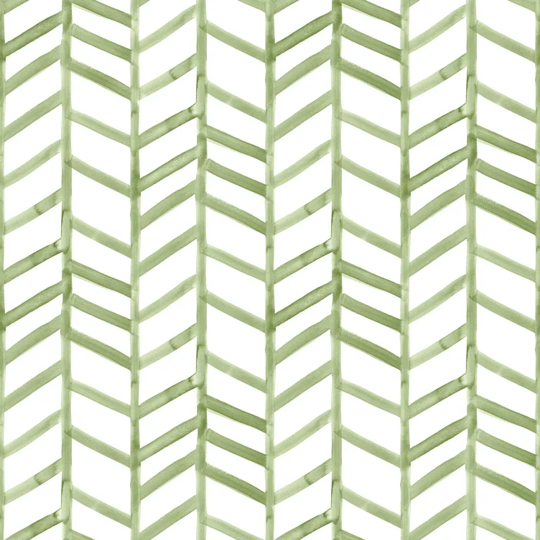 Chesapeake Fletching Geometric Wallpaper - Green — Image 4