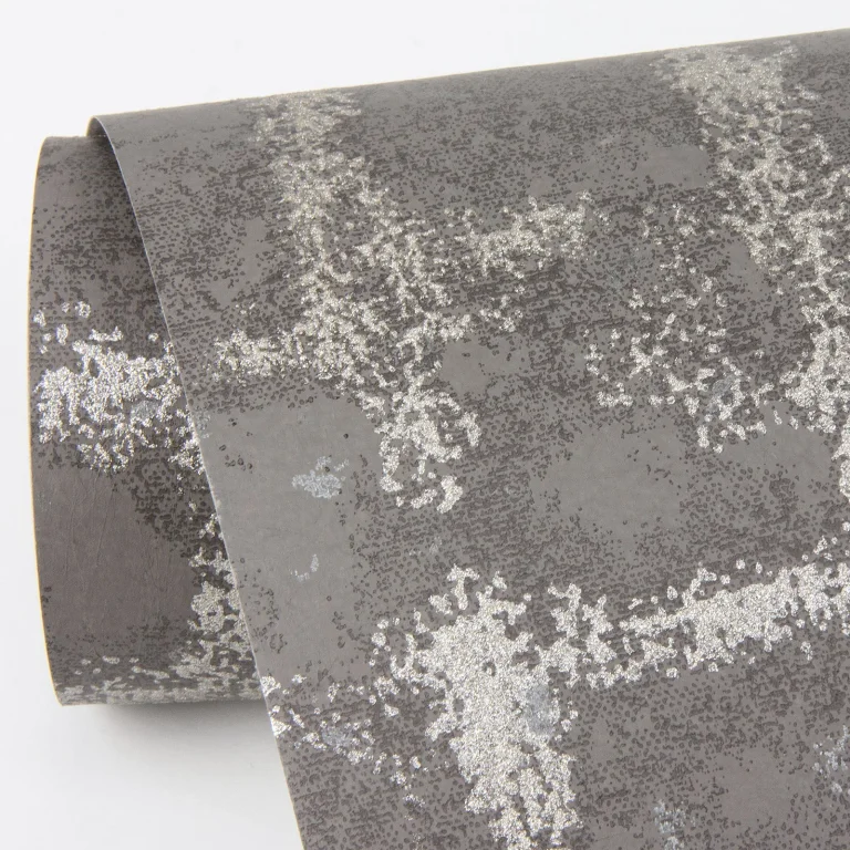 Shea Distressed Geometric Wallpaper - Charcoal