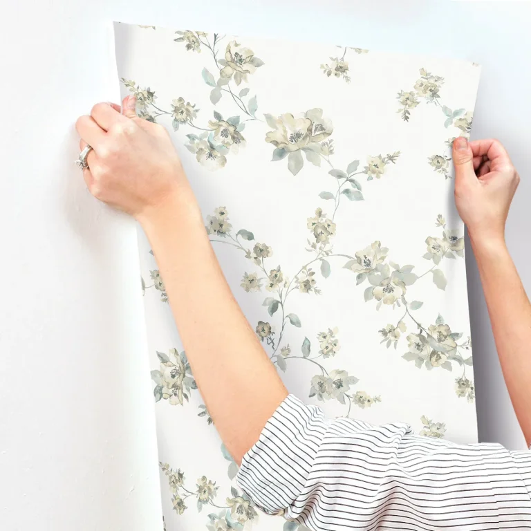 Chesapeake Festival Floral Trailing Wallpaper - Aqua — Ảnh 7
