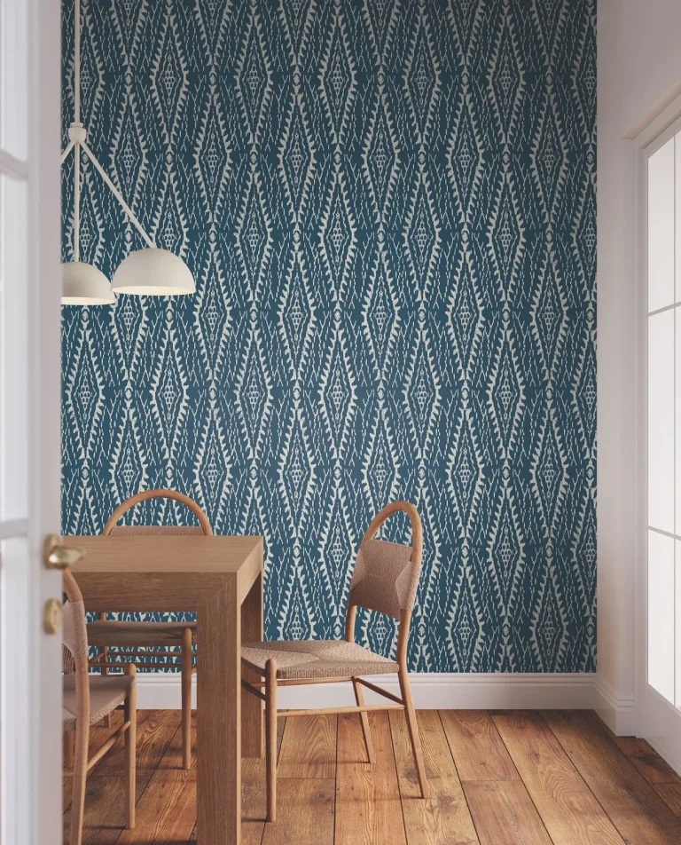 Rousseau Paperweave Wallpaper - Indigo — Ảnh 5