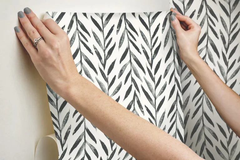 Magnolia Home Willow Peel and Stick Wallpaper - Black — Ảnh 3