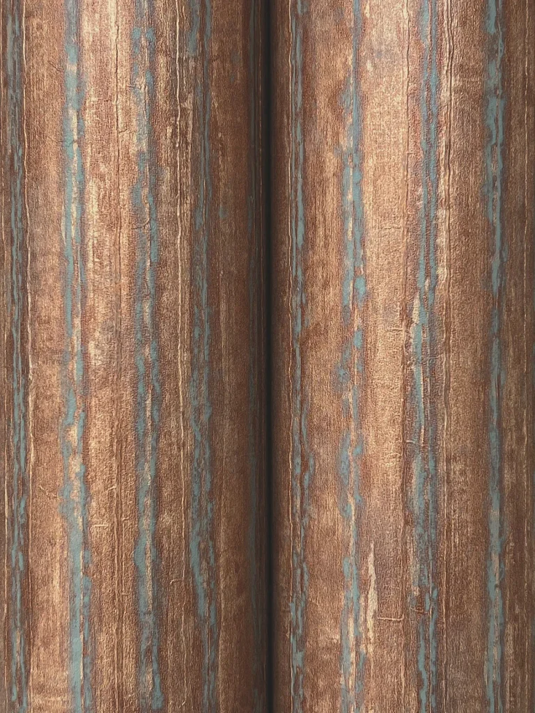 Precious Metal Corrugated Wallpaper - Copper — Image 6