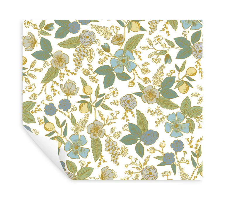 Rifle Paper Co. Colette Peel and Stick Wallpaper - Blue Multi — Ảnh 7