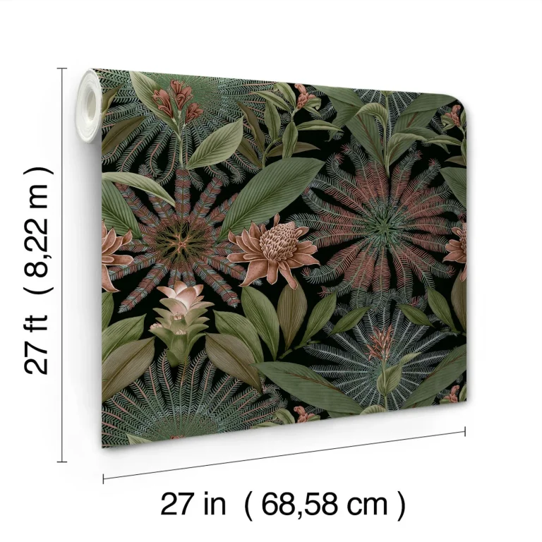 Ronald Redding Enchanted Garden Tropical Wallpaper - Green — Ảnh 4
