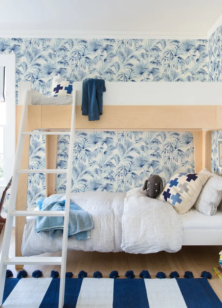 Chesapeake Manaus Palm Frond Wallpaper - Blue — Ảnh 4