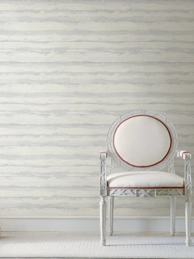 Truro Weathered Shiplap Wallpaper - Grey — Ảnh 4