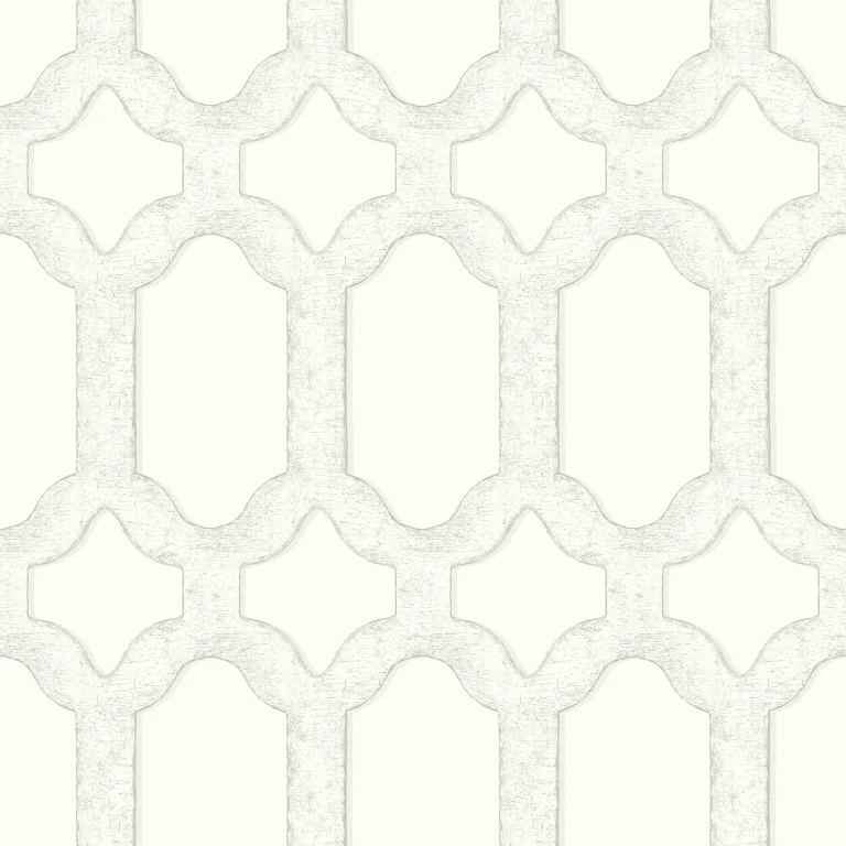 Chesapeake Chervil Trellis Wallpaper - White — Ảnh 2