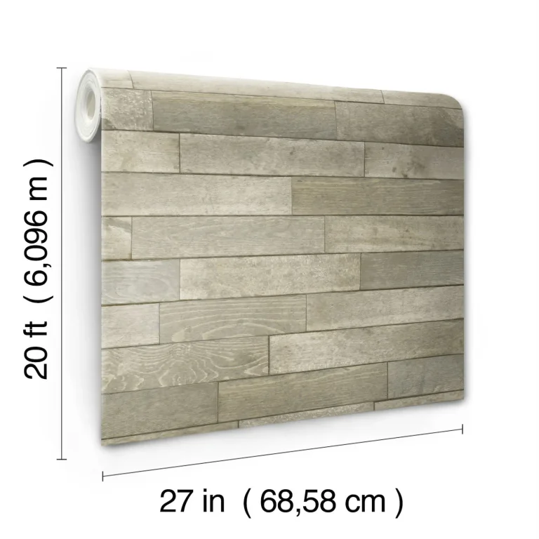 Warehouse Planks Peel and Stick Wallpaper - Neutral — Ảnh 8