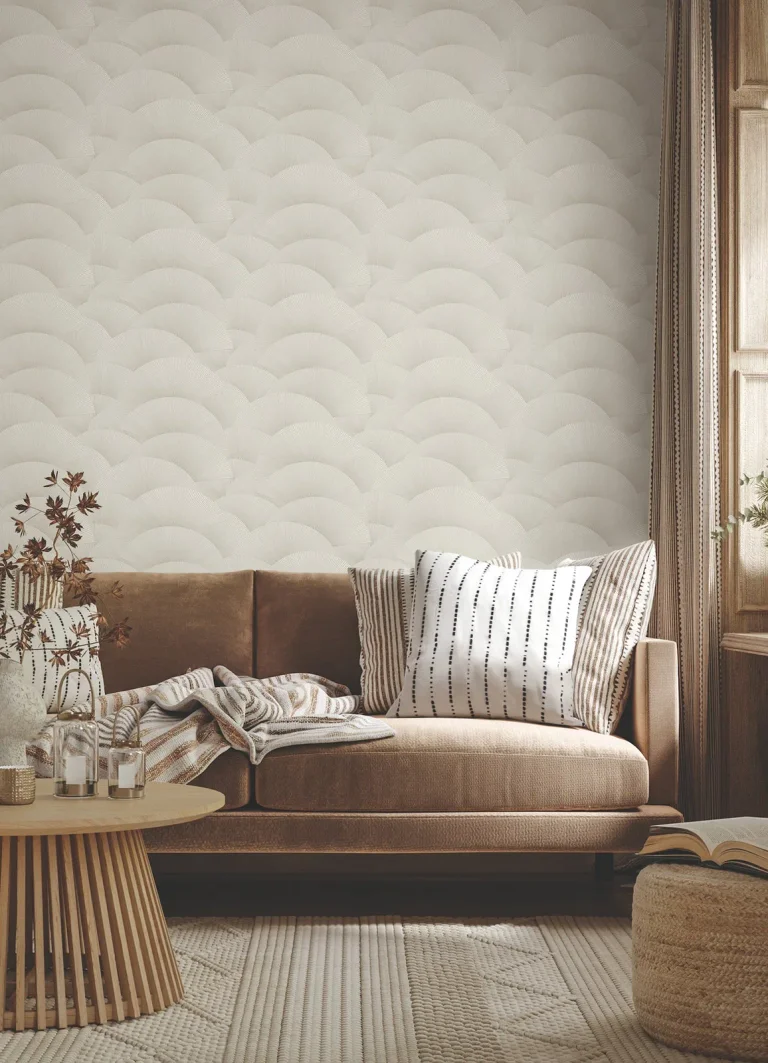 Ronald Redding Morning Shell Wallpaper - Taupe & Gold — Ảnh 3