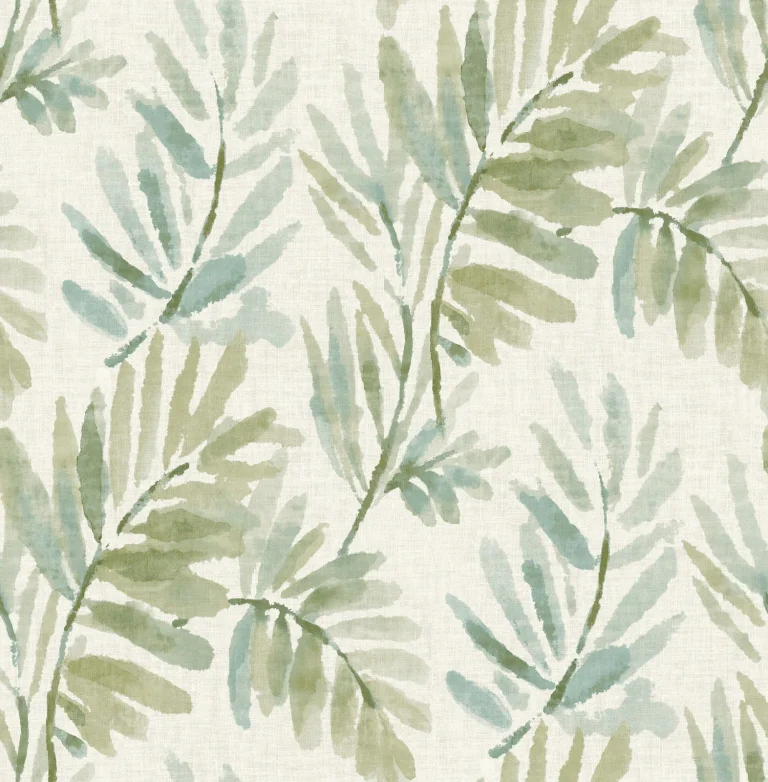 Serenade Ferns Wallpaper - Sea Green — Ảnh 5