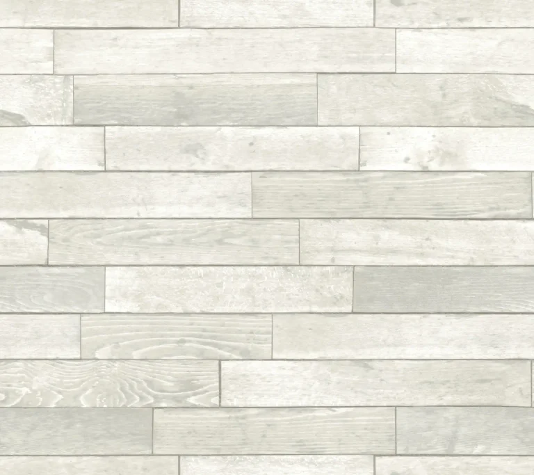Warehouse Planks Peel and Stick Wallpaper - White — Ảnh 6