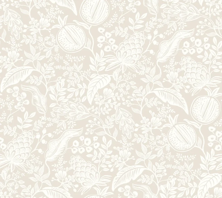 Rifle Paper Co. Pomegranate Peel and Stick Wallpaper - Beige & White — Image 3