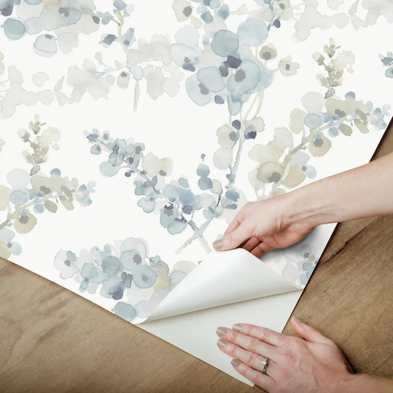 Candice Olson Blossom Fling Peel and Stick Wallpaper - Blue — Ảnh 5