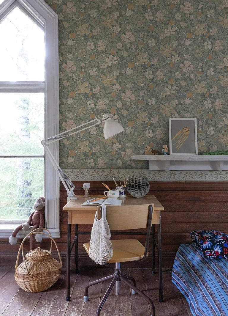Midsommar Floral Medley Wallpaper - Grey — Ảnh 3
