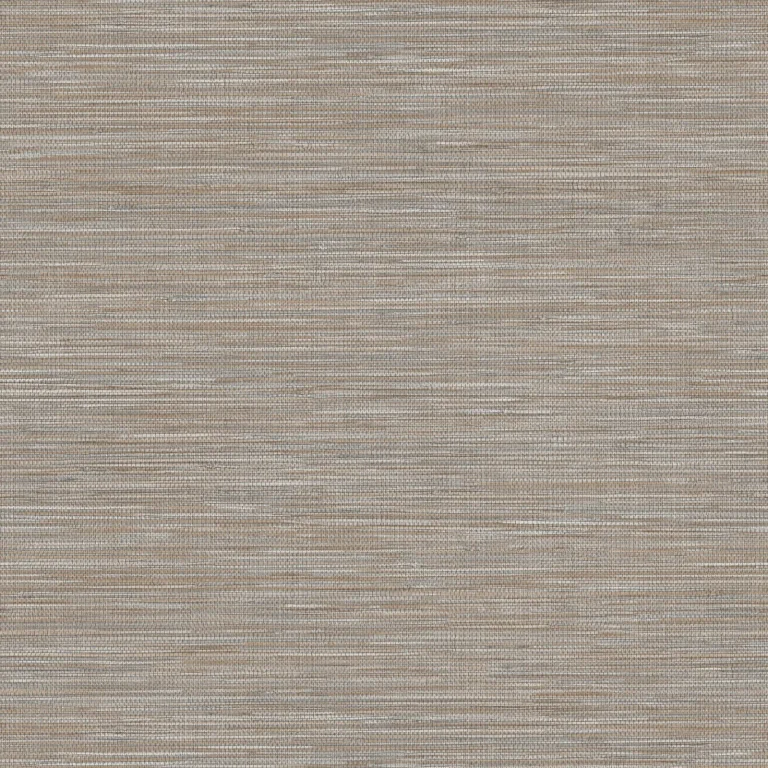 Winn Faux Grasscloth Wallpaper - Chestnut — Image 3