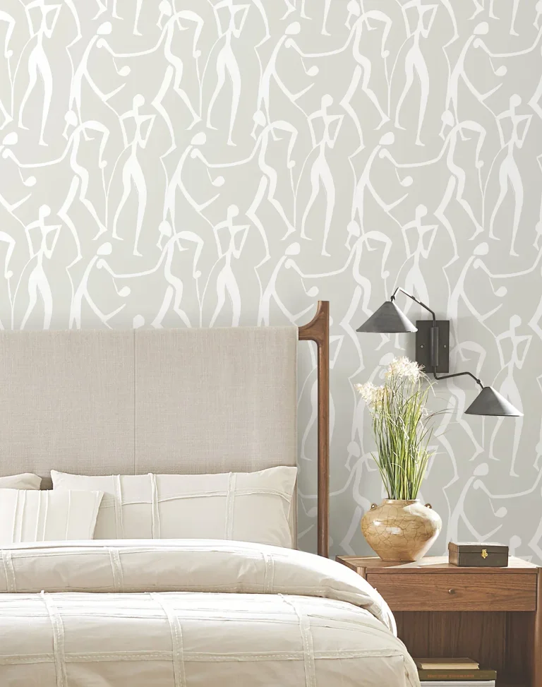Joyful Dancers Wallpaper - Lichen Grey — Ảnh 4