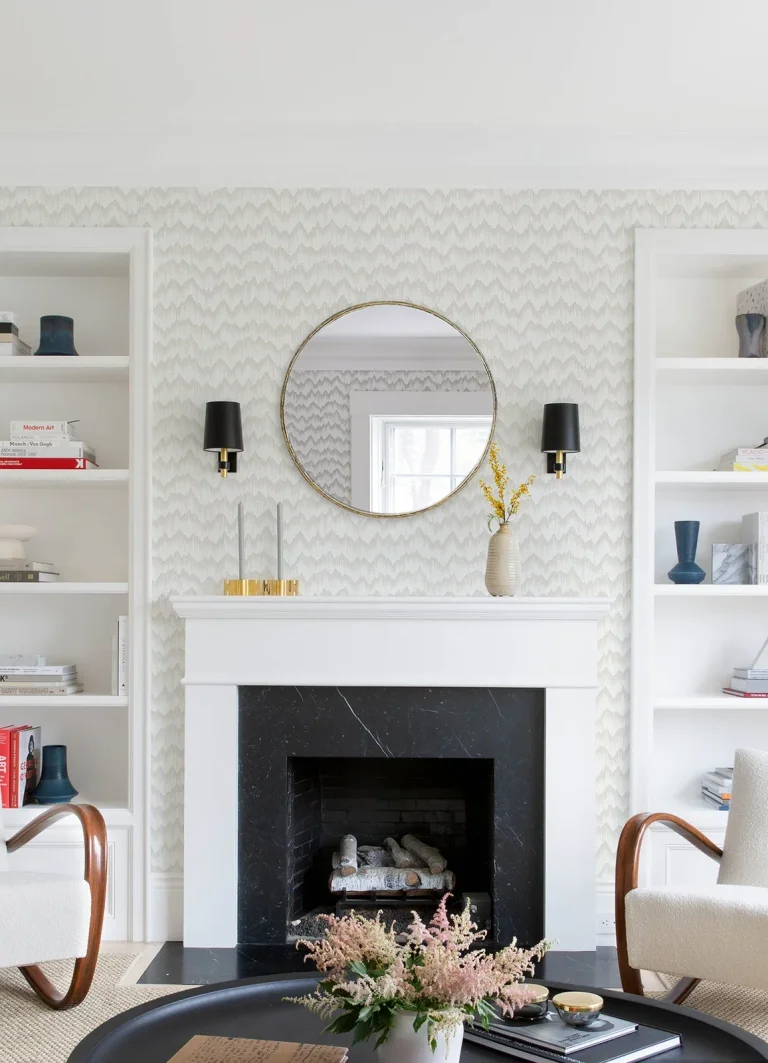 Holmby Brushstroke Zigzag Wallpaper - Bone — Ảnh 5