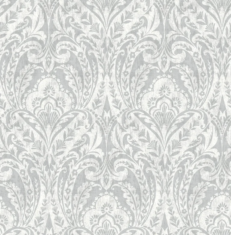 Berkshire Damask Wallpaper - Grey — Ảnh 5