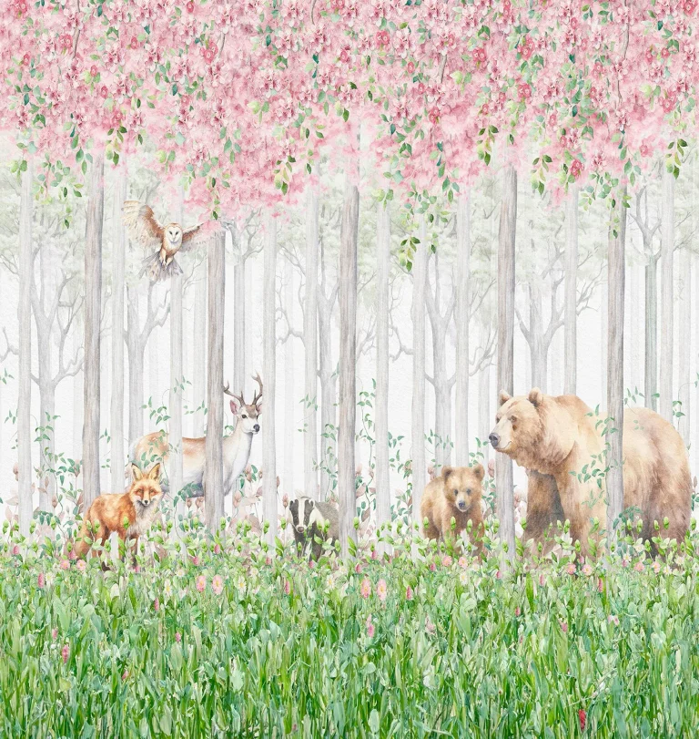 Cute Walls - Spring Woodland Mural - 6045-1 — Ảnh 2