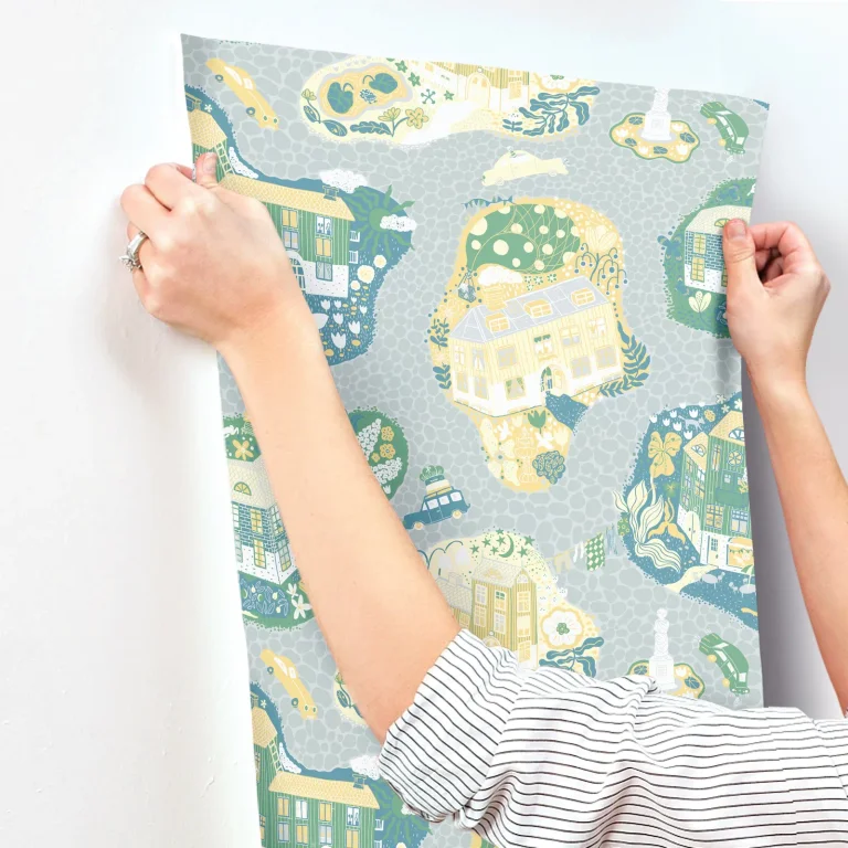 Staden Wallpaper - Light Blue — Ảnh 2