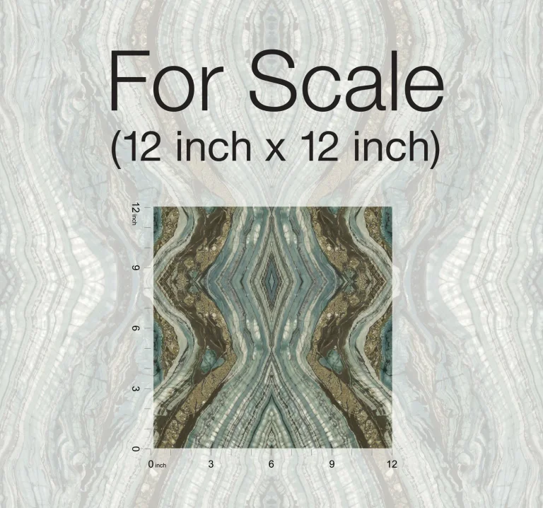 Kaleidoscope Peel and Stick Wallpaper - Teal — Ảnh 6