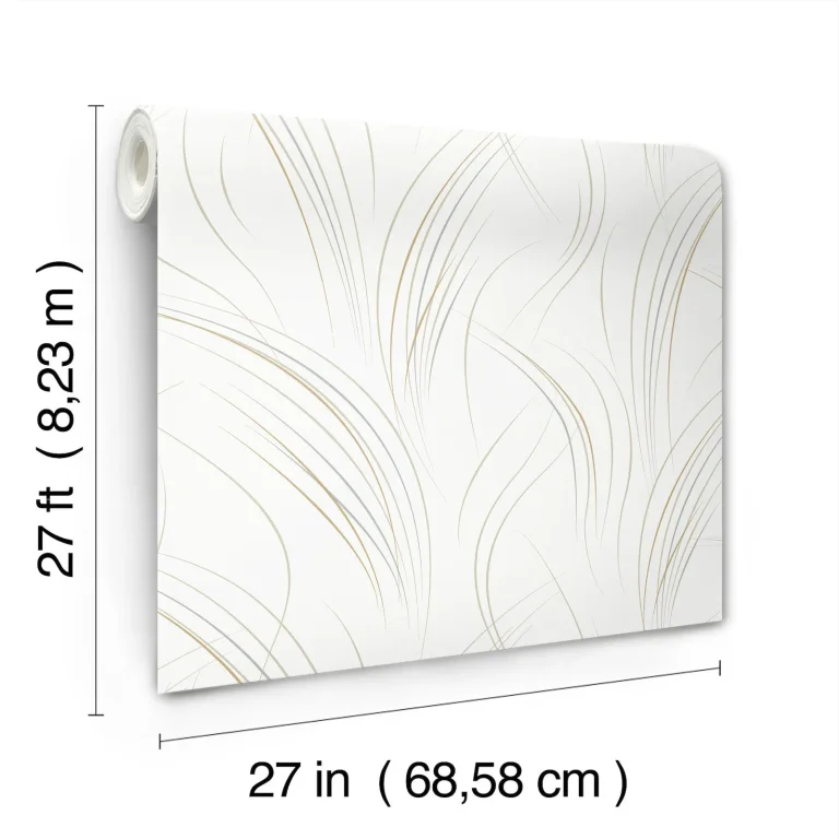 Candice Olson Graceful Wisp Wallpaper - White — Ảnh 7