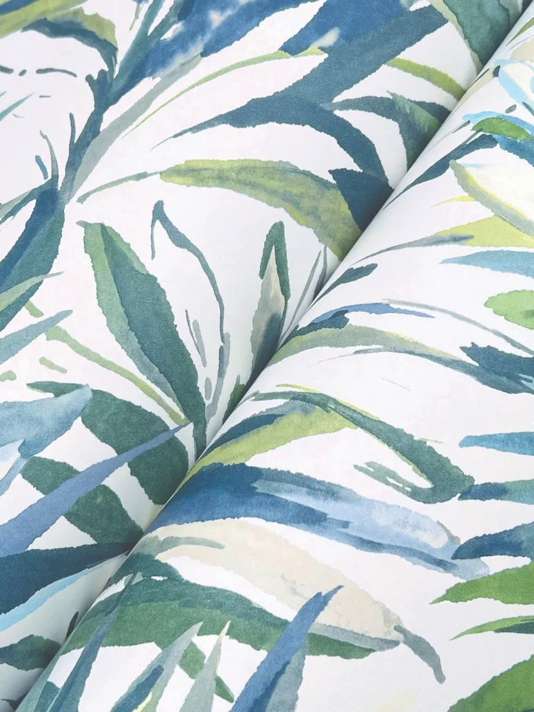 Swaying Palms Wallpaper - Wallpaper Green & Blue — Image 6