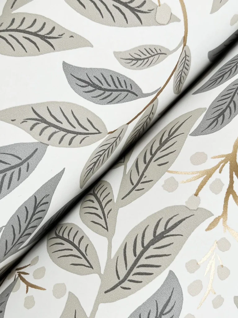 Rifle Paper Co. Willowberry Wallpaper - Linen & White — Ảnh 4