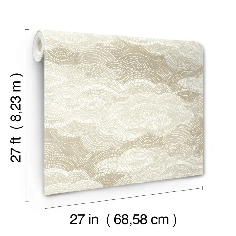Vision Stipple Clouds Wallpaper - Pearl — Ảnh 3