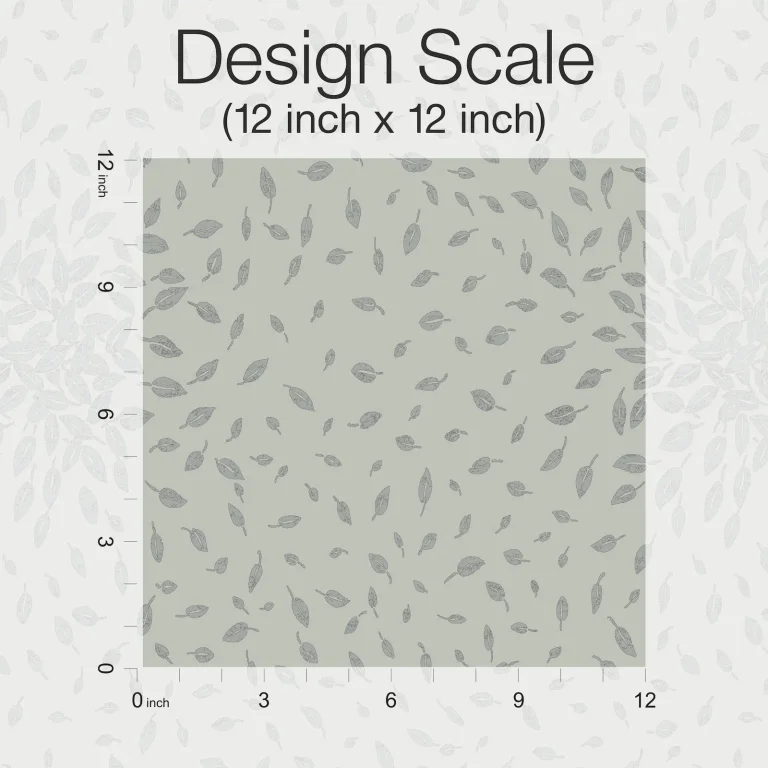 Petite Leaves Wallpaper - Eucalyptus/Silver — Ảnh 2