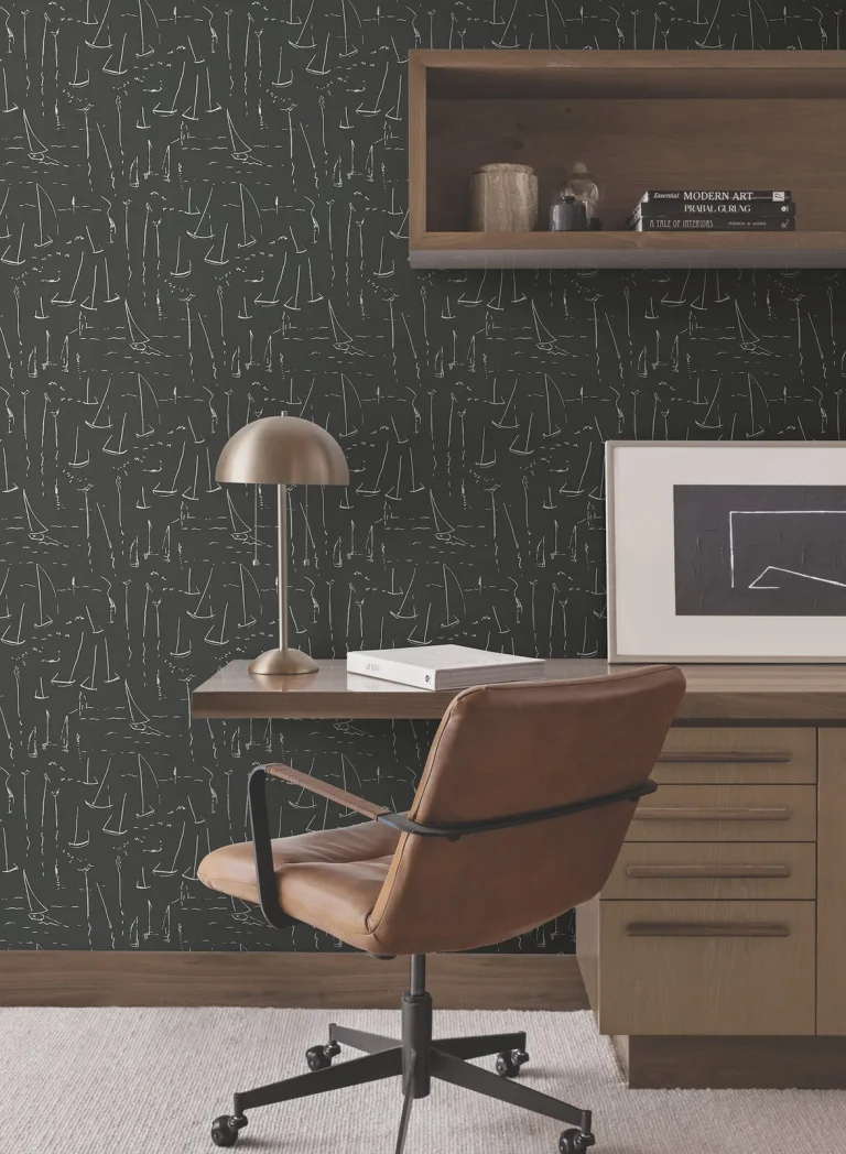 Vermillion Coast Wallpaper - Carbon Black — Ảnh 5