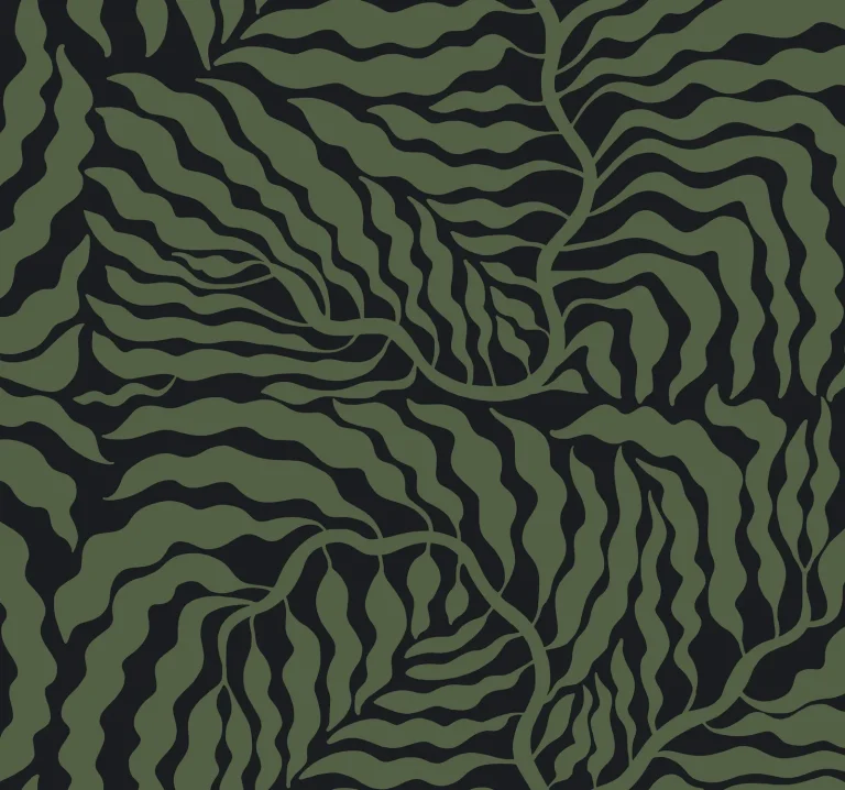Fern Fronds Wallpaper - Black/Green — Ảnh 7
