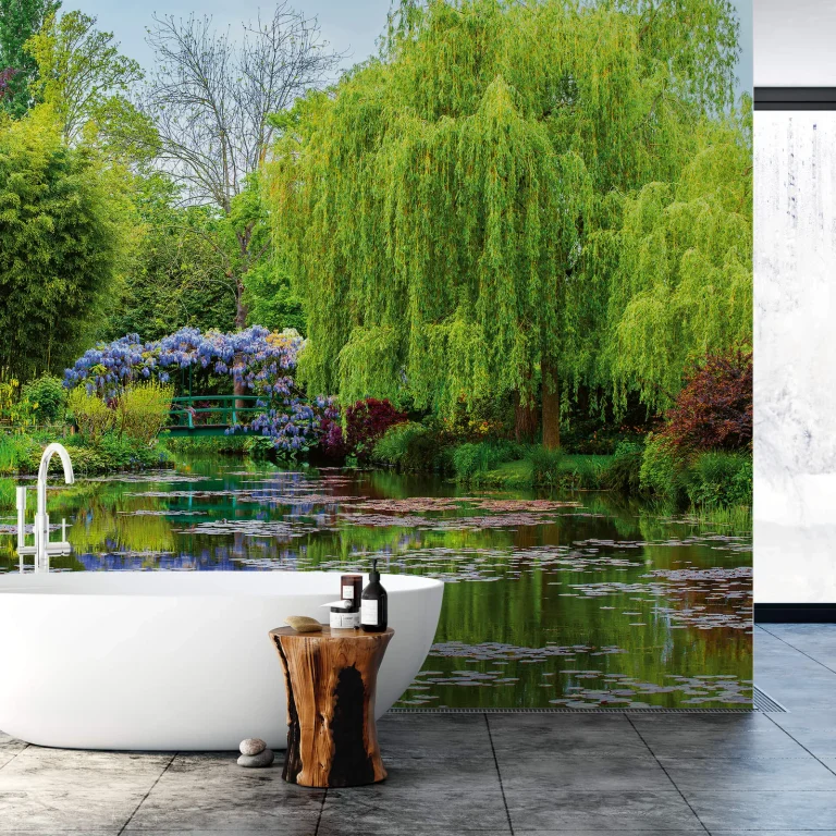 Monet’s Garden In France - Wall Mural 5035 - 8 Panel - 384cm x 260cm — Ảnh 2