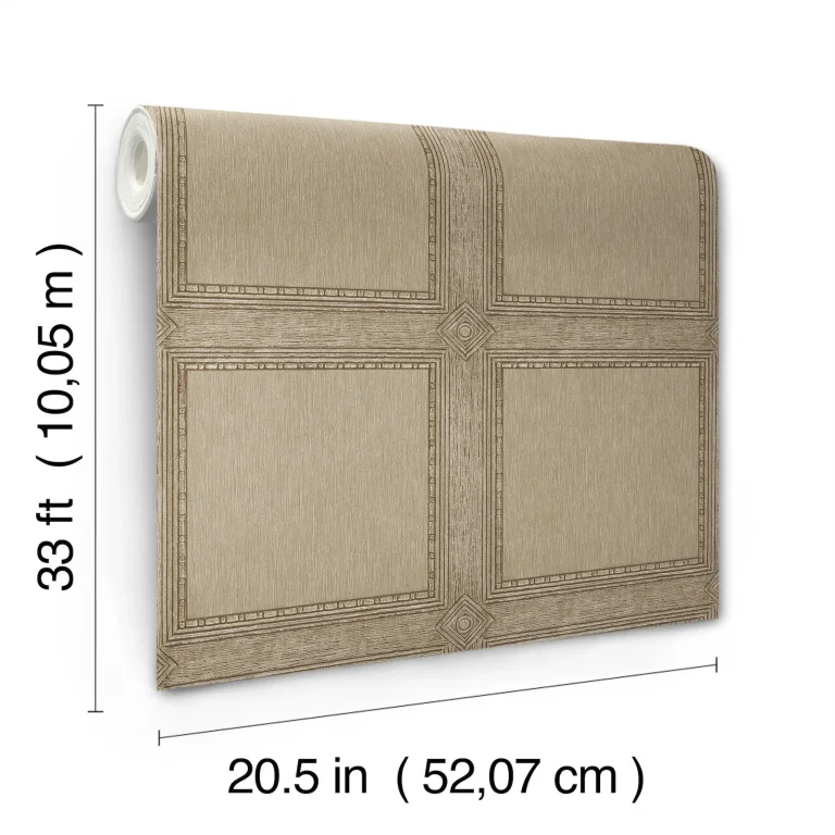 Chris Loves Julia Moorland Wood Panel Wallpaper - Chestnut — Ảnh 6