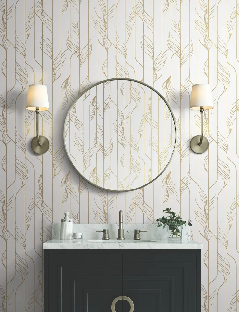 Candice Olson Elemental Thread Wallpaper - White & Gold — Ảnh 3