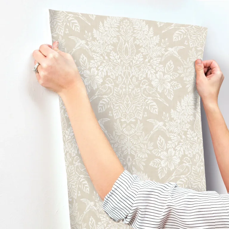 Chris Loves Julia Finch Woodland Damask Wallpaper - Neutral — Image 2