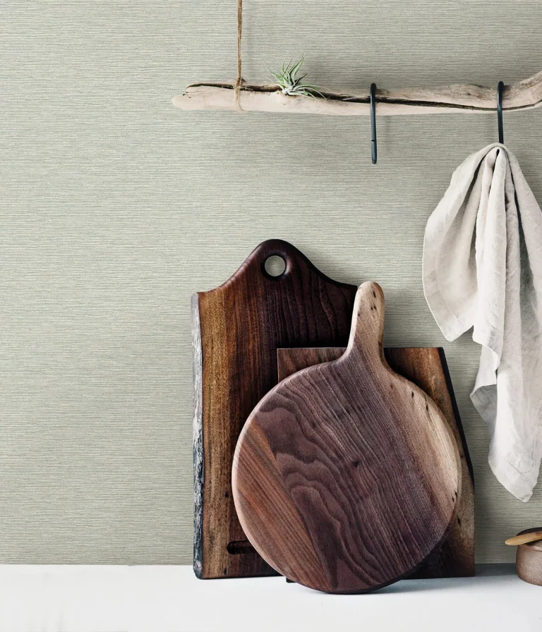 Chesapeake Gump Faux Grasscloth Wallpaper - Seafoam