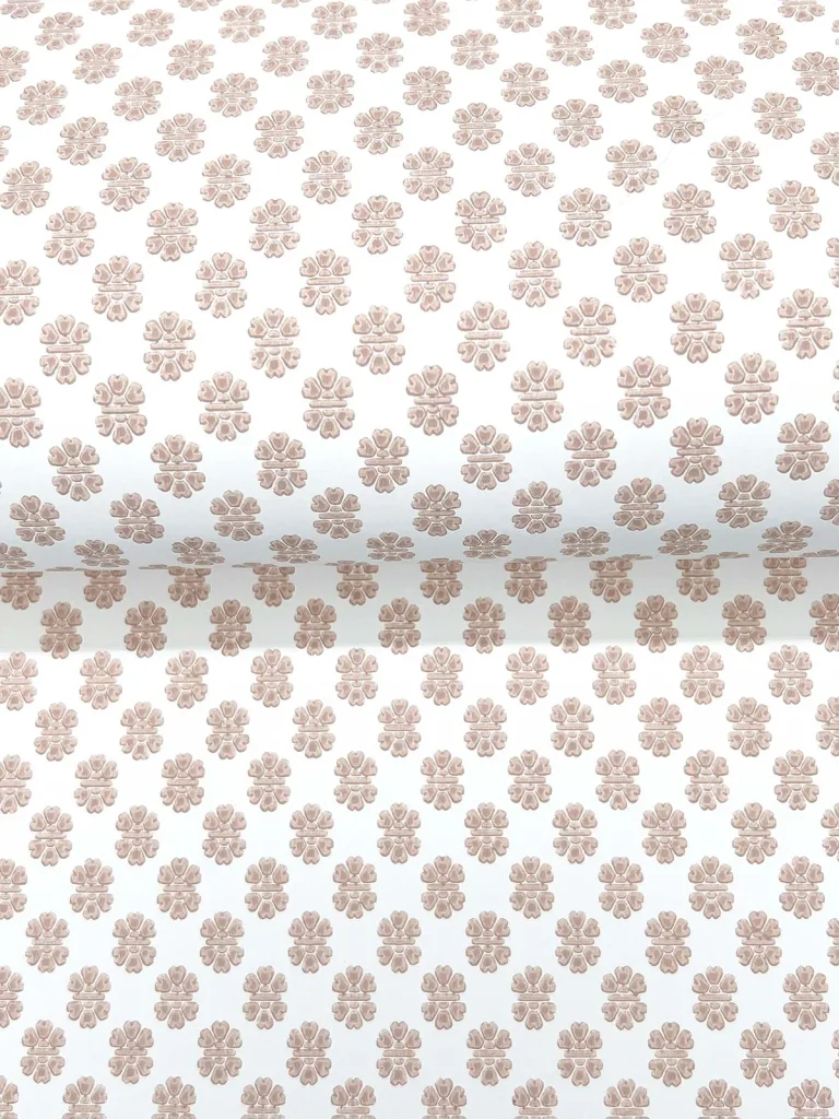 Brioni Floral Stamp Wallpaper - Rose — Image 5