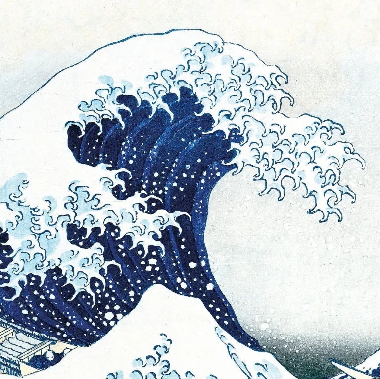 Hokusai - The Great Wave - Wall Mural 5445 - 8 Panel - 384cm x 260cm — Ảnh 3